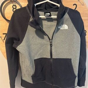 The North Face Kids' Black and Gray Hoodie, 4T